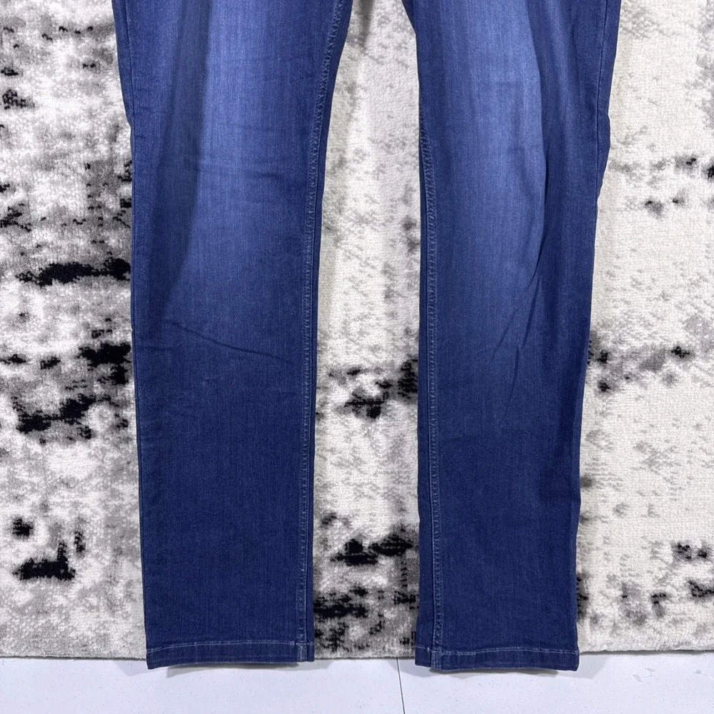 Mugsy Fultons Jeans Mens Size 36x34 Dark Wash Stretch Comfort Lightweight